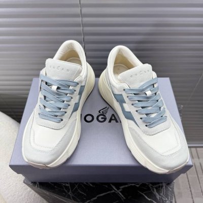 男款10 Hogan H669 复古运动系列；情侣款老爹鞋，跑鞋，网球鞋，运动鞋 运动，时尚，轻便，透气，当季官宣推荐款，网红播主也在穿它，小红书种草款老爹鞋拼