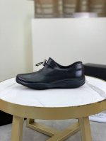 工厂价 顶级版本 原单 PRADA 普拉达秋季新款休闲运动鞋 原版购入开发 做货 普拉达家男士经典系列 科技透气面料搭配牛皮 休闲运动鞋 休闲之履运动老爹鞋结合