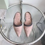 平底 高跟 Brunello Cucinellibc经典小尖头露后跟高跟鞋 单鞋 顶级品质 进口小羊皮面&牛皮面&进口麂皮面，原版定制纯铜镶珠装饰 牛皮内里 意
