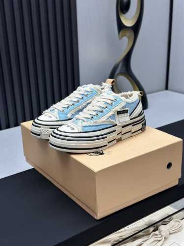 出厂 情侣款 吴建豪同款 最新 XVESSEL 乞丐鞋硫化帆布鞋情侣款鞋控新宠！火爆小红书的爆款潮鞋，半个娱乐圈都在给这款鞋子带货超级个性化，破坏元素满满，特色