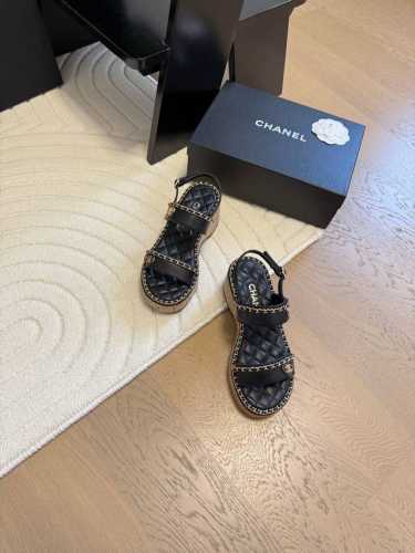 Chanel 25C春夏链条拖鞋全系列全系列首发 专柜有的我都有高版本高品质鞋面牛皮 原版面料 内里羊皮 原版大底Size:35-39 其他码数定