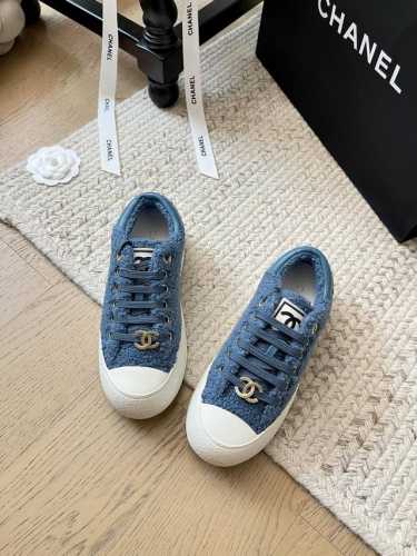 Chanel 24K 饼干大头鞋高低帮！ 顶级版本！对版尼龙毛织面料 原版一致耐磨发泡底 码数：35-41 定制不退不换