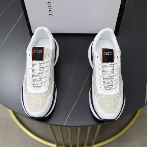 出厂价：品牌：古奇gucci标准码：38-44 45订做等级：官网同款材料：原厂皮面料 舒适内里 轻便耐磨大底款式类别：男士时尚休闲鞋靴 跑步 运动鞋 尊贵奢侈