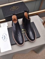 出厂价 可选皮里 普拉达prada 米兰展新品男鞋出炉了，续写魅力传承，创新与致敬年轻时尚的你必须拥有进口牛皮搭配耐磨橡胶底；真皮内里，适合四季穿着 ，时尚百搭