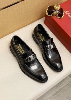 商品商标：Ferragamo 菲拉格慕 休闲皮鞋 正码码数: 39-44 38.45.46订制 商品材料：精选 进口开边珠牛皮鞋面+经典五金扣，进口水染牛皮内里