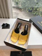 380G1991所见即所得Versace联名系列（高版本）范思哲杜美莎人头&奥钻搭配F形立体鞋跟高跟 海内外热度超高的联名秀款 yb一致一比一原版开模独立开模高