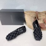 高品质出厂 ！小众潮牌Jilsander 吉尔桑达25春夏新款简易编织绳结镂空平底单鞋！ 眼前一亮的款式 夏日氛围浓厚 软糯的皮子穿起来更显高贵 简约时髦的风格