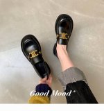 橙子出厂价 CELINE 赛琳 凯旋门芒果头厚底乐福鞋单鞋 英伦风小皮鞋完全就是大头鞋中的佼佼秀气者柔软到暴走中的标杆、可踩跟穿的哦柔感线条、火爆的凯旋门D制扣