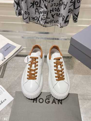 HOGAN情侣款最新饼干鞋 厚底小白鞋 运动鞋 休闲鞋上脚超级舒服百搭 面料:原版小牛皮内里:原版羊皮垫脚:原版注塑成型垫大底:原版开模发泡成型底码数：35-4