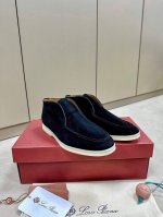 出厂价： 260 情侣款 顶级版本Loro Piana Open Walk女高帮靴 意大利宝藏品牌，和爱马仕匹配的品牌！低调奢华，只有自己穿了才知道有多舒服！的