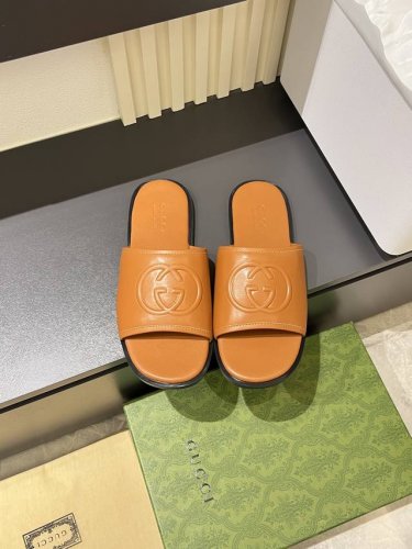 G家 Size:38-45 GUCC* 古奇 原单品质 2025Gucc* 古.奇 夏季新款 双G 老花 夹脚 一字拖 交叉凉鞋 厚底 拖鞋 沙滩鞋原版购入开发