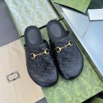 新品gucci男女同款情侣穆勒鞋 包头拖鞋 官网同步，原版一比一复制，最高版本所有材质细节均与yb一致 常年做货。尺码36-47 454647定制不退换 这款拖
