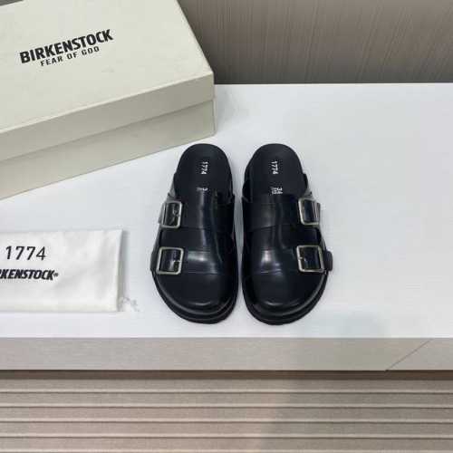 出厂价 Birkenstock1774 2024春夏系列 强调功能和设计之间兼容，自带光泽感的皮质鞋面，兼具舒适性盒灵活性 ，延续了经典设计的质朴风格，将夏日的