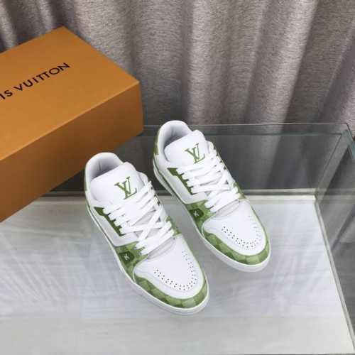 Lv顶级版本 新款 代购品质louis Vuitton路易威登trainer最好看的运动鞋，驴牌力推新品，官网限定款复古篮球运动鞋！高帮低帮均花血本购入原版1: