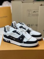 顶级版本 情侣款上线LV Trainer 运动鞋记录设计师款号LD0272VirgilAbloh对复古篮球鞋的灵感探索。Monogram 皮革和 Mini Mo