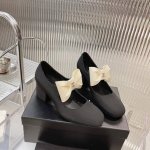 出厂价 Chanel香奈儿24C早春新品蝴蝶结玛丽珍单鞋可盐可甜 高级感满满！原版1：1圆头楦型+原版一致蝴蝶花________________________
