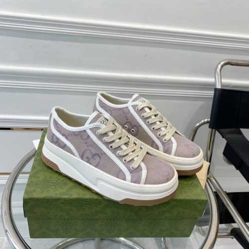 橙子出厂价 Gucci 古驰1977系列 经典刺绣gg厚底帆布鞋 休闲板鞋 情侣款 早春爆款推荐，原版鞋底、原版面料、原版套楦工艺一比一折骨复刻！重工刺绣追求极