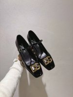 Dg新款35-42码数真皮大底，漆皮面羊皮面料垫脚 跟高3.5