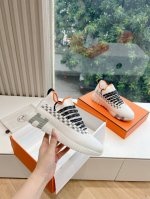 男码10 顶级版 Hermes 爱马仕爆单新品bouncing男女同款情侣运动鞋轻napa小牛皮拼接麂皮，搭配撞色大底，简约鞋型，打造活力休闲风格 又是一款必火