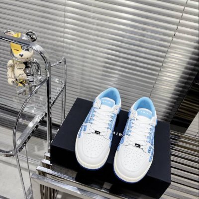 工厂价： 品牌：AMIRI 情侣款 品质：高版本 描述：埃米尔 骨头鞋 破坏效果异素材质拼与鞋款中骨骼元素呼应组合增强街头调性，质感做工真的很赞，日常都很实穿耐
