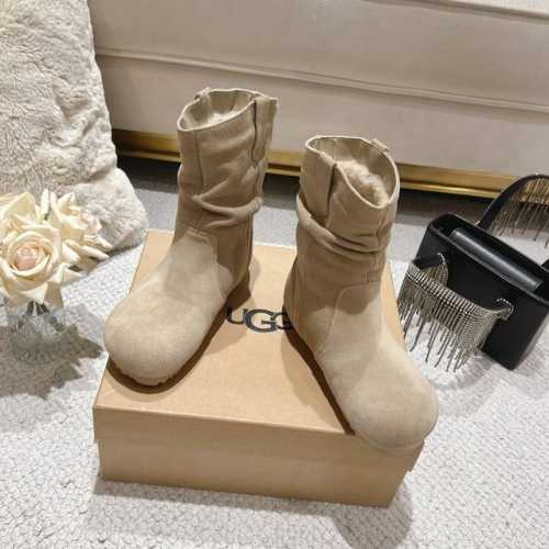 ugg 雪地靴今年真的鲨疯了 堆堆勃肯褶皱短靴 韩版复古软fufu雪地靴 被可爱到了 泰乖了 内里羊毛材质保暖 靴筒堆堆褶皱显瘦+1 Size：35-40