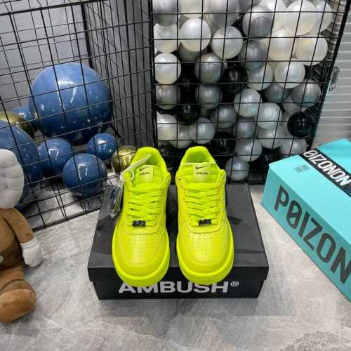 出厂 大厂出品 Ambush X Nk Air Force 1'07 Low 空军联名合作款低帮休闲板鞋 经典复古风格 大勾 大飞勾 黑色 36 36.5 37