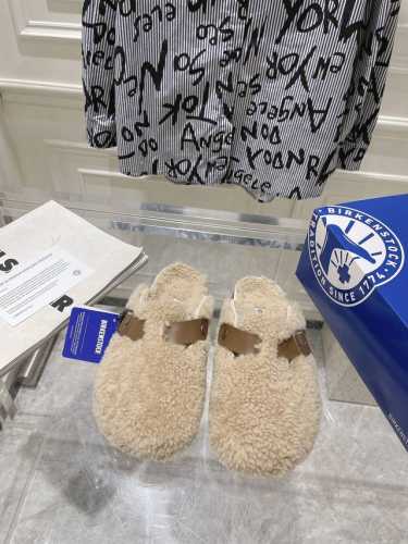出厂 Birkenstock勃肯羊毛拖鞋单鞋系列 冬日复古暖阳保暖鞋，鞋面原版澳大利亚进口羊皮毛一体，垫脚内里纯羊毛，私模大底 Size：35-40