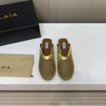 出厂价 顶级品质 Alaia24春夏钻面圆头平底半拖！最新春夏时装秀新款系列平底芭蕾舞鞋！法国高端一线高定品牌！时尚界最后的手艺人 只忠于展现女性身体曲线的裁剪