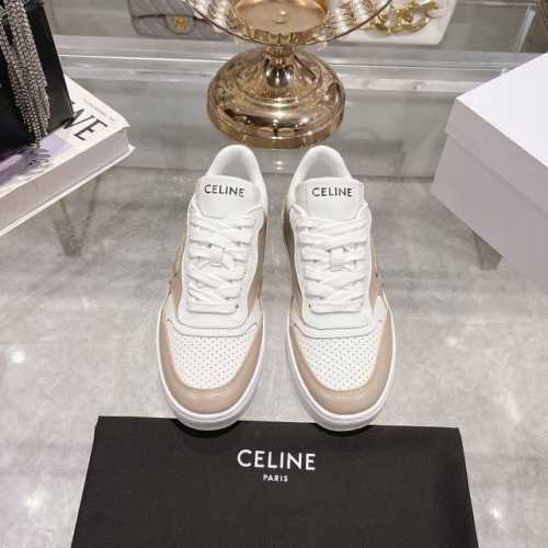 出长薄底400厚底420男款10Celine*思琳赛琳 2025Ss新款情侣款徽标系带厚底休闲鞋小白鞋 简单舒服，干净利落，**显腿细，无论是单穿还是搭配阔腿裤