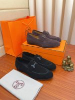 实价： 牛里HERMES 爱马仕商务皮鞋，原厂配置、原版进口牛皮鞋面+奢华五金logo+全进口原版定制牛皮内里，鞋底：橡胶耐磨大底高难度工艺，原厂跟单货，高品质