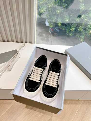G0135代购级别rick Owens 瑞克 欧文斯24春夏情侣系列edfu全粒面小牛皮复古运动鞋休闲鞋 面料：原版牛皮 内里：羊皮 尺码：35~43女码 40