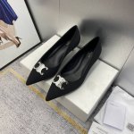 出厂价 Celine 赛琳24Ss 早春最美黑银尖头小猫跟高跟鞋～ 标志性高级优雅 上脚显瘦得来超有气质～百搭日常着用都是一绝的单品！5Cm的小猫跟轻松无压力还