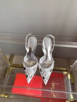 出厂价 Ren* Caovill*重工水晶宝石系列 Bling Bling精致逼人 堪称工艺品 面料进口高密度网纱 手工缝制珠片水钻 垫脚羊皮 意大利真皮大底