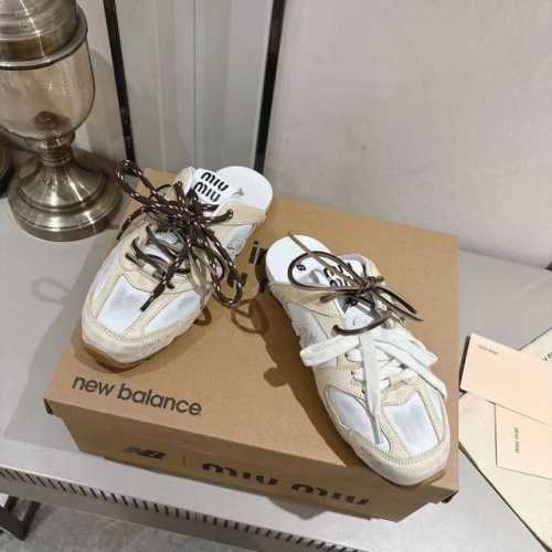 p380 Miumiu X New Balance 联名款Nb运动鞋 半拖新色Miu Miu 缪缪大秀上爆出的这双与New Balance 新百伦联名款运动 球