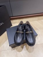 顶级版本 Chane*2024新款珐琅扣复古乐福鞋 鞋面原版定制进口牛皮，内里定制羊皮，加厚意大利真皮底 Size：35-41 40.41定制不退换