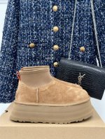 厂价 Ugg 24Ss新品厚底马毛雪地靴 这无法抗拒的新时尚～今年的厚底系列真的是小个子的福音 轻便好穿，要温暖更要大长腿！显的腿超长，休闲又时髦，踩上去像掉进