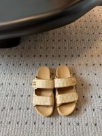 Miu Mi* 25 二带拉菲草编织拖鞋凉鞋 Miumi*春夏新款平底小羊皮凉鞋拖鞋 顶级版本 Zp开发 原版拆卸 对版菱格纹 秒杀市面普通版本，Miumiu真