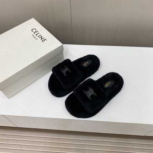出厂价 Celine 塞琳 2024 秋冬新品羊毛拖鞋 这一季的赛琳又让我重新爱了它一次！ 这季节美鞋太多这款毛拖 真的是让我无法自拔真太可爱了～ 毛茸茸的羊毛
