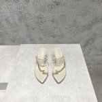 工厂P价P 顶级高端版本 代购品质 原版开发 Bottega Venet*Ss新品爆款夏季菱格链子高跟凉拖鞋。Bv新抢手绳结装饰鞋边大爆款，Ins&小红书巨多网