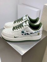 Nk Air Force 1'07 Low Bape联名-米白迷彩勾 空军一号低帮休闲板鞋 #原楦头原纸板 原装鞋盒 定制五金配件 内置全掌气垫 原厂鞋底 货号