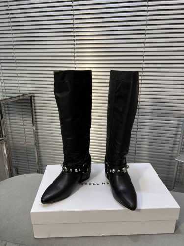 Isabelmarant24秋冬新款复古长靴 高筒靴，慵懒法欧风，飒爆了 自然舒适洒脱时髦精最爱对版进口高丝光牛反绒面料，水染牛里，意大利进口真皮大底，码数35