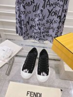 出厂330Fendi2023 新款情侣老花帆布鞋鞋面经典Ff老花帆布休闲百搭轻便原版定制内里原版开模Tpu大底码数:35-44