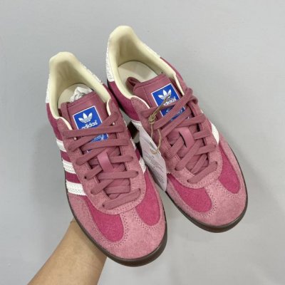 出厂 纯原 现货 专柜版 阿迪 阿迪达斯adidas Gazelle Indoor Trainers 羚羊内训系列低帮复古百搭休闲运动德训风板鞋 尺码：35.5