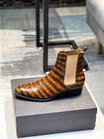 SAINT LAURENT 圣罗兰高帮男鞋 原单品质 官网1:1同步 顶级男士休闲男鞋，真正的牛皮细腻沉稳绝不是普通牛皮牛里能相比较 内行的就知道这种皮的价值所