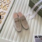 出厂： GUCCI 古驰2025顶级专柜 新款限定官网上新 独家首发 GUCCI 古驰 25SS 经典全系半拖 单鞋 一脚蹬 毛半拖 Gucci半拖 Gucci