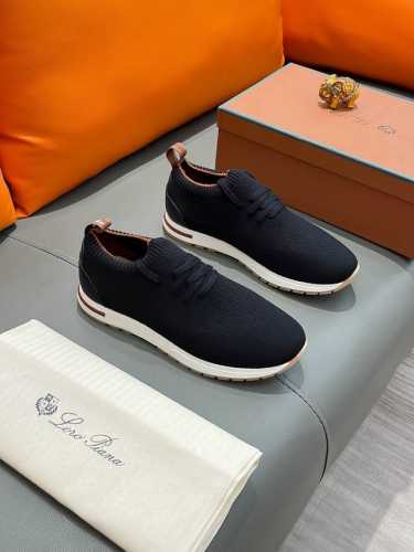 商品名称：Loro Piana L 正规码数 38-44 休闲鞋 商品材料：精选 飞织鞋面，舒适羊皮内里 ；原厂大底。