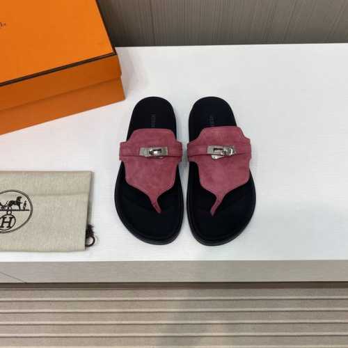 出厂价 男+10 Hermes 2024新款夹脚皮拖情侣款全系列 升级顶级版本.最全颜色 二舅拖hermes麂皮.牛皮2种材质选择 夏天的第一双鞋一定就是可爱的