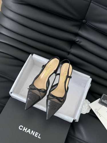 Chanel 24B玛丽珍尖头系列 高版本高品质，全颜色做齐全～ 鞋面网纱 羊皮 内里羊皮 真皮大底 Size:35-39 其他码数定做