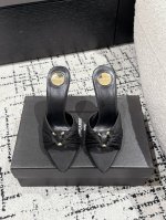 380 saint Laurent Ysl圣罗兰 25/ Opyum 蛇年秀款杨树林字母跟 高跟鞋 小姐姐的美丽尤物高跟鞋 优雅迷人性感 女人味十足 鞋面：真丝