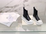 男码+10 顶级版本Alexander Mcqueen 秋冬最新tread Slick 小牛皮切尔西靴，复古潮流逆天单品，极简风格 帆布，厚底，大头版型完全融合